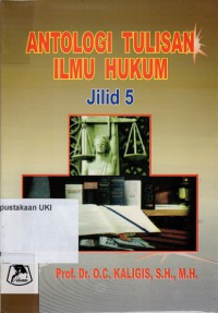 Image of Antologi Tulisan Ilmu Hukum