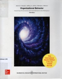 Image of Organizational Behavior : improving performance and commitment in the workplace