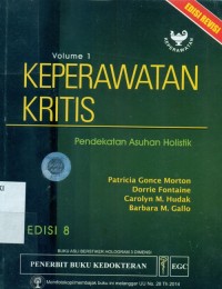 Image of [Critical care nursing:a holistic approach.Bahasa indonesia] Keperawatan kritis:pendekatan asuhan holistik