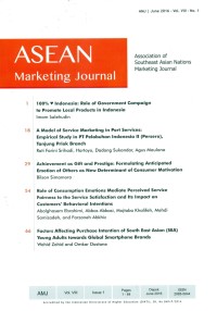 Image of ASEAN Marketing Journal, June 2016