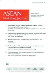 Image of ASEAN Marketing Journal, June 2015