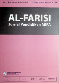 Al-Farisi (Jurnal Pendidikan MIPA), Agustus-November 2018