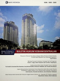 Image of Buletin Hukum Kebanksentralan, Juli-Desember 2017