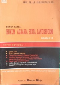 Image of Bunga rampai hukum agraria serta landreform