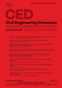 Image of Civil Engineering Dimension : Journal of Civil Engineering Science and Application ( Maret 2024 )