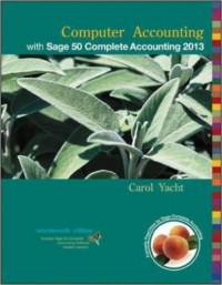 Computer accounting with sage 50 complete accounting 2013