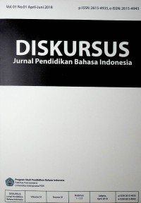 Image of DISKURSUS (Jurnal Pendidikan Bahasa Indonesia), April 2018