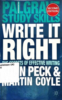 Write It Right : The Secrets Of Effective Writing