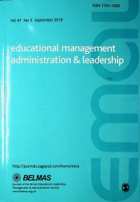 Image of Educational Management Administration & Leadership Vol.47 No.5 September 2019