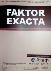 Image of Faktor Exacta, September - Desember 2019