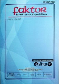 Image of FAKTOR: Jurnal Ilmiah Kependidikan Juli 2019