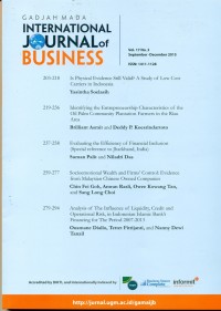 Image of Gadjah Mada International Journal of Business, September-December 2015