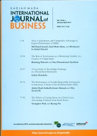Image of Gadjah Mada International Journal of Business, January-April 2017