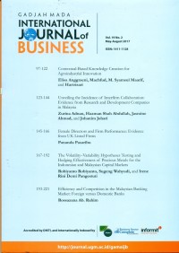 Image of Gadjah Mada International Journal of Business, May-August 2017