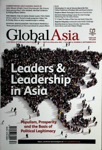 Image of Global Asia (A Journal of the East Asia Foundation) Volume 13, No.3 September 2018