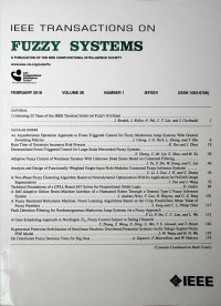 Image of IEEE Transactions On Fuzzy Systems, February 2018
