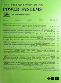 Image of IEEE Transactions on Power Systems, July 2018
