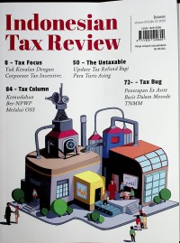 Image of Indonesia Tax Review Vol. XII Edisi 01 2020