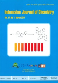 Image of Indonesian Journal of Chemistry, March 2017
