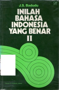 Image of Inilah Bahasa Indonesia yang Benar II