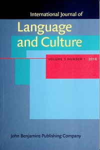 Image of International Journal of Language and Culture Volume 5 Number 1 2018