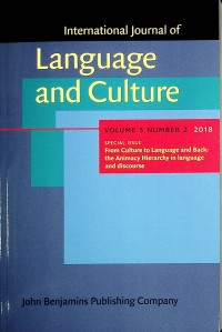 Image of International Journal of Language and Culture Volume 5 Number 2 2018