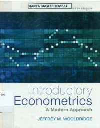 Introductory Econometrics : a modern approach, 6th Ed