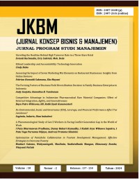 Image of Jurnal Konsep Bisnis & Manajemen : Jurnal Program Studi Manajemen ( 2024 )