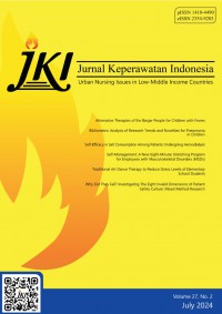 Jurnal Keperawatan Indonesia : Urban Nursing Issues in Low-Middle Income Countries ( Juli 2024 )