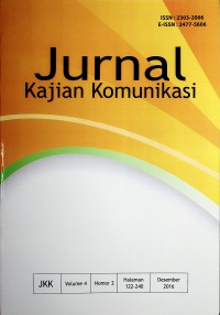 Image of Jurnal Kajian Komunikasi Desember 2016