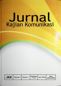 Image of Jurnal Kajian Komunikasi Juni 2016