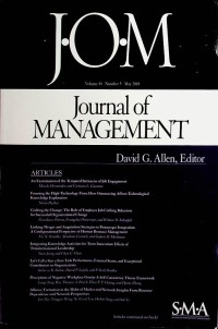 Image of Journal of Management (JOM), May 2018