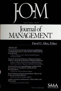 Image of Journal Of Management (JOM), July 2018