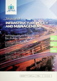 Image of Journal of Infrastructure Policy and Management : Infrastructure Provision for Public Services Juli 2018