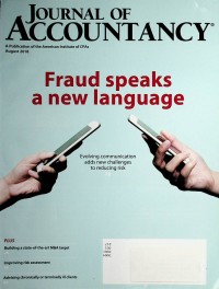 Image of Journal of Accountancy, August 2018