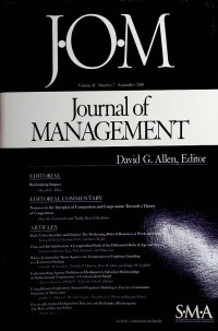 Image of Journal of Management (JOM), September 2018