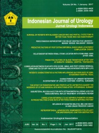 Jurnal Urologi Indonesia Januari 2017