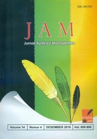Image of Jurnal Aplikasi Manajemen, Desember 2016