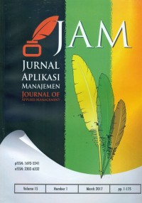 Image of Jurnal Aplikasi Manajemen, Maret 2017