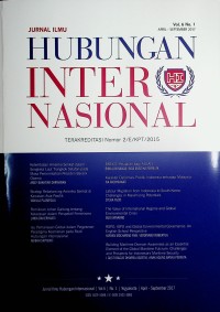 Image of Jurnal Hubungan Internasional April - September 2017