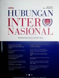 Image of Jurnal Hubungan Internasional April - September  2019