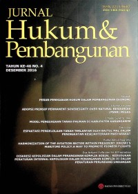 Image of Jurnal Hukum & Pembangunan, Desember 2016