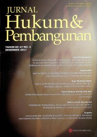 Image of Jurnal Hukum & Pembangunan, Desember 2017