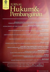Image of Jurnal Hukum & Pembangunan, Januari 2018