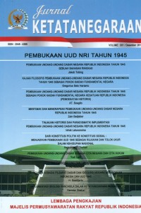 Image of Jurnal Ketatanegaraan, Desember 2016