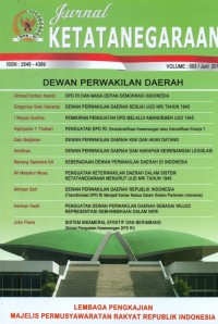 Image of Jurnal Ketatanegaraan, Juni 2017