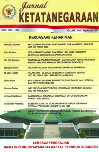 Image of Jurnal Ketatanegaraan, September 2017