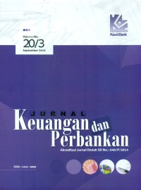 Image of Jurnal Keuangan dan Perbankan, September 2016