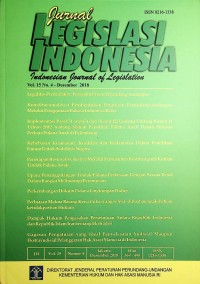 Image of Jurnal Legislasi Indonesia, Desember 2018