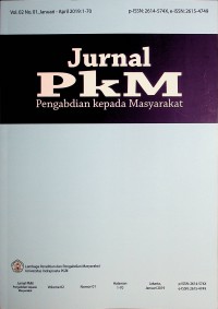 Jurnal PkM : Pengabdian kepada Masyarakat Januari-April 2019